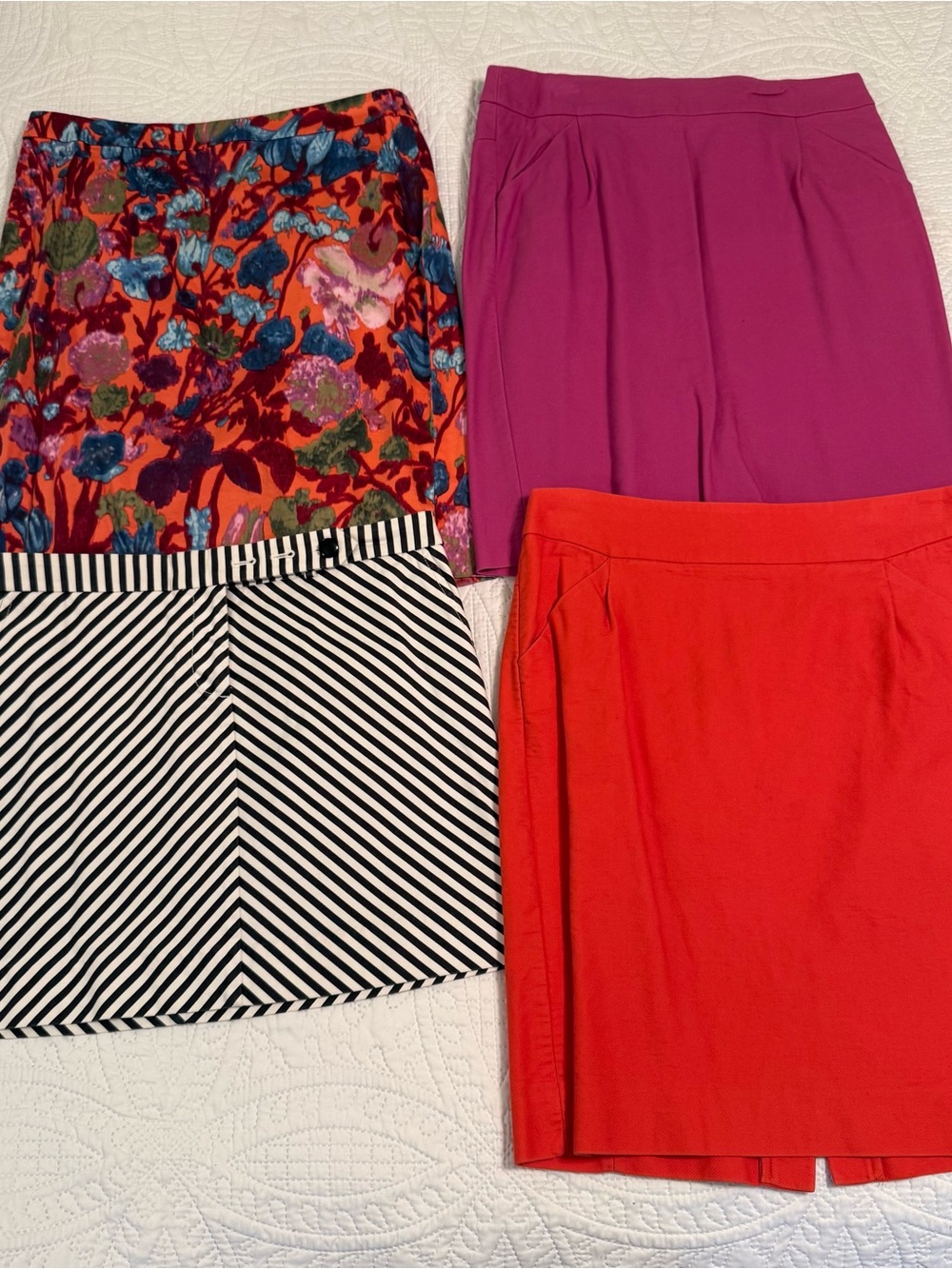 J.Crew Women's Size 8 Pencil Skirt Lot 17 Skirts HTF Patterns Plaid Floral Ikat - Picture 5 of 9